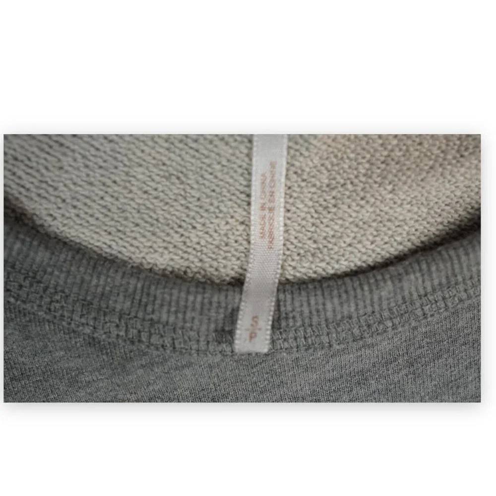 Free People Sweater Top Small‎ Grey Cold Shoulder Pullover Embroidered 18